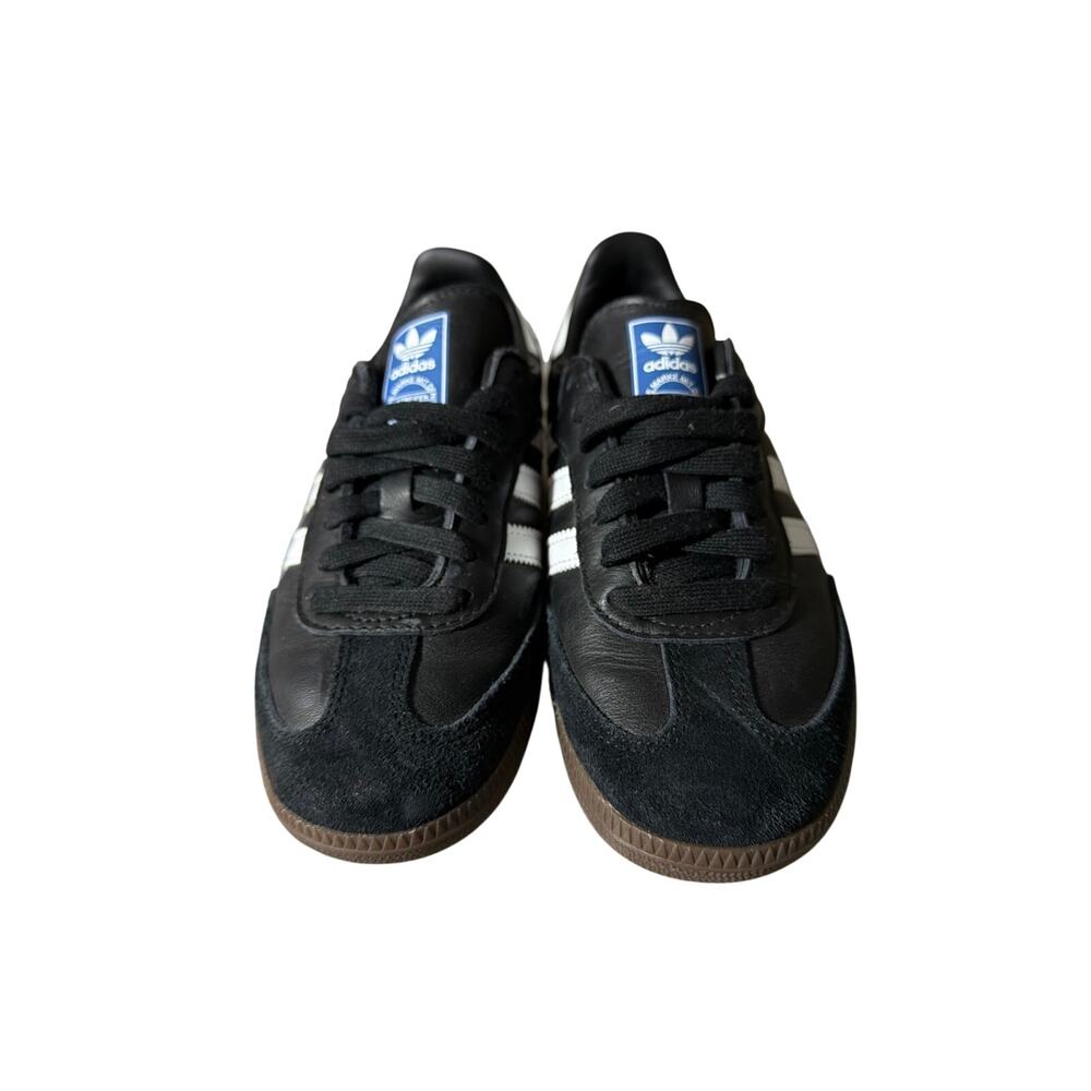 Adidas Samba OG Boys Size 4 White On Black EUC - Picture 2 of 7